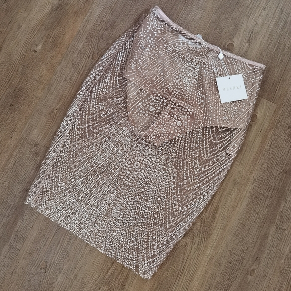 Meshki rose gold glitter sheer skirt 020 - Picture 5 of 9